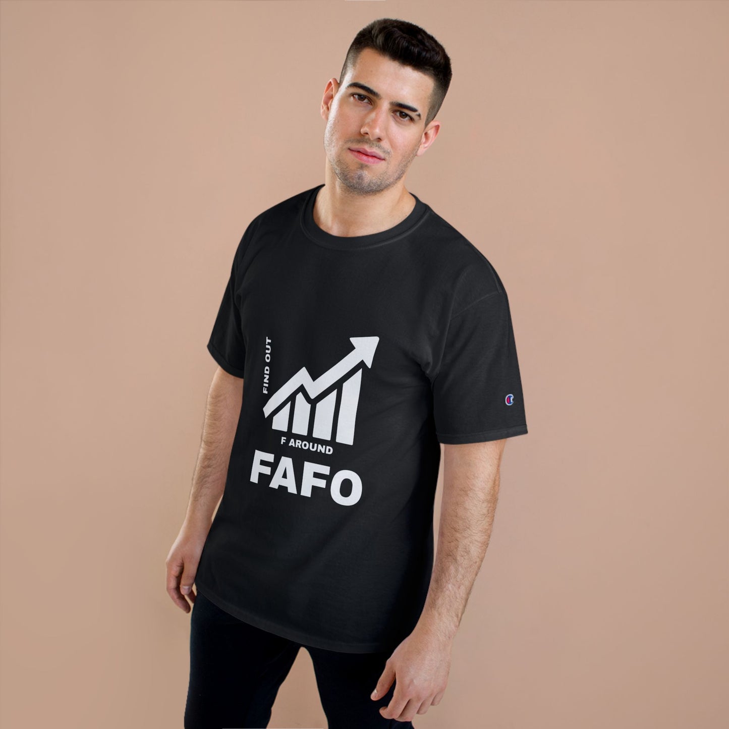 Champion® T-Shirt — FAFO WARNING TEE