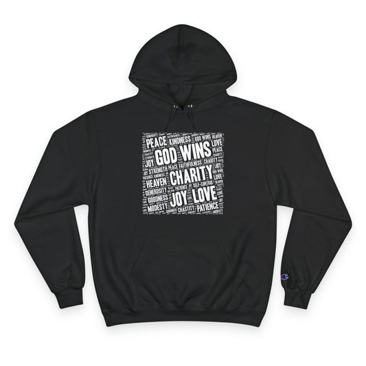 GOD WINS WITH VIRTUE ~ Champion Hoodie
