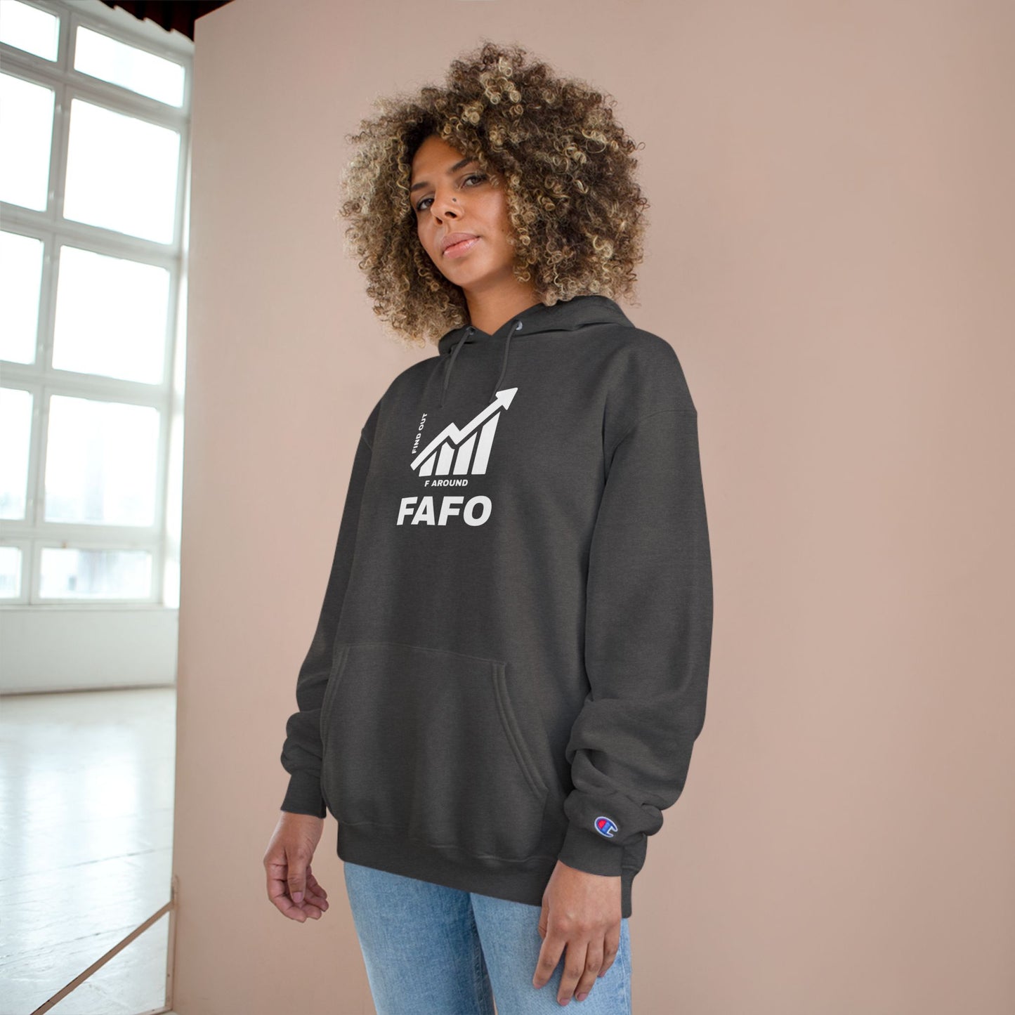 Champion® Hoodie — FAFO WARNING HOODIE