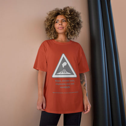 "Bow the Heavens" – Psalm 144:5 Champion® Tee