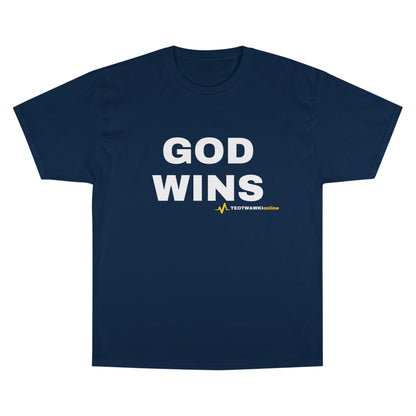 GOD WINS – Champion® T-Shirt