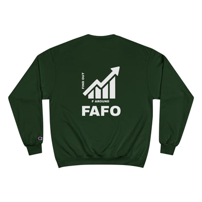 Champion® Sweatshirt — FAFO WARNING CREW
