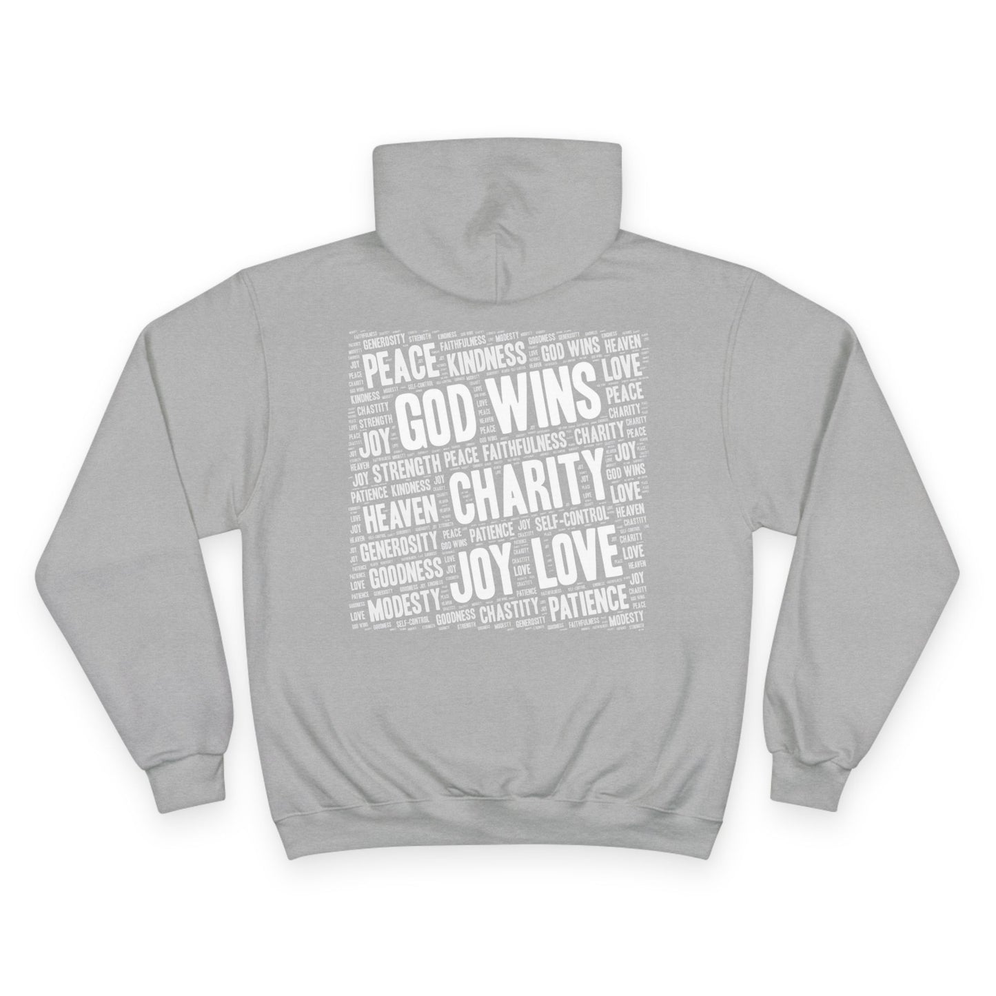 GOD WINS WITH VIRTUE ~ Champion Hoodie