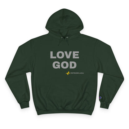 LOVE GOD – Champion® Hoodie