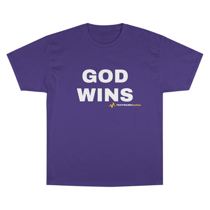 GOD WINS – Champion® T-Shirt