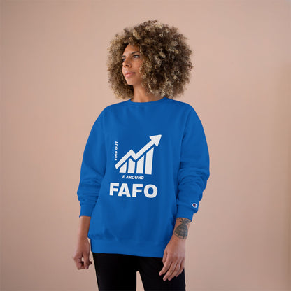 Champion® Sweatshirt — FAFO WARNING CREW