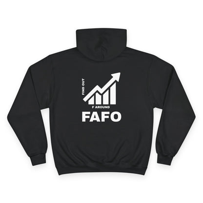 Champion® Hoodie — FAFO WARNING HOODIE