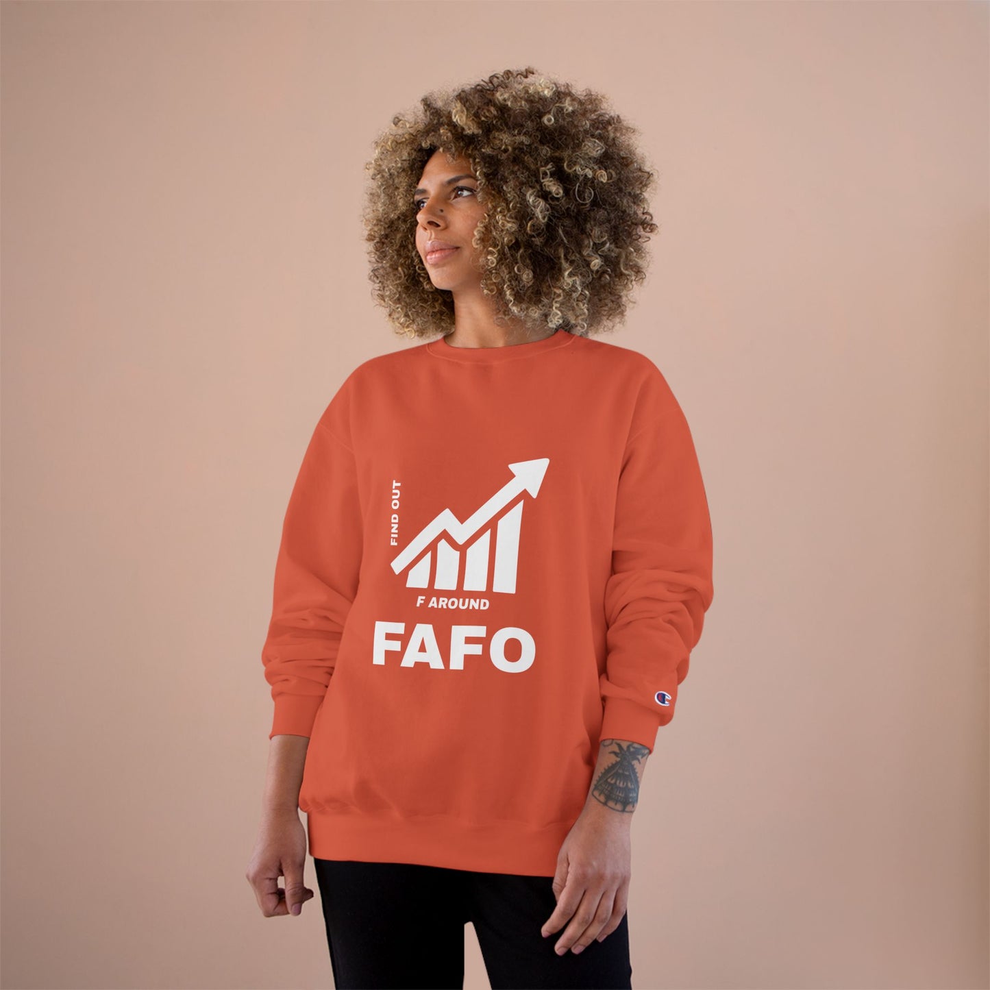 Champion® Sweatshirt — FAFO WARNING CREW