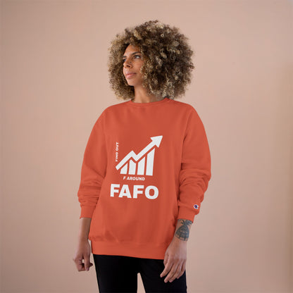 Champion® Sweatshirt — FAFO WARNING CREW