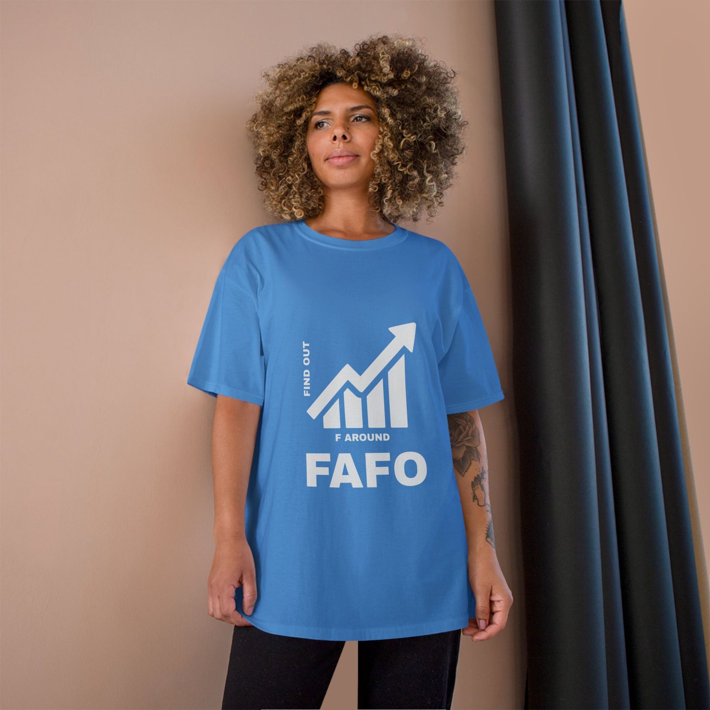 Champion® T-Shirt — FAFO WARNING TEE