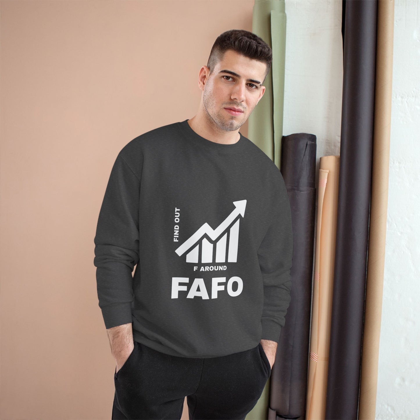 Champion® Sweatshirt — FAFO WARNING CREW