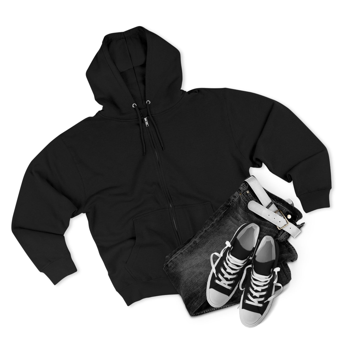 Χριστοφόρος  - Bear Christ. Fight on.  ~ Zip Hoodie – Back Design Only