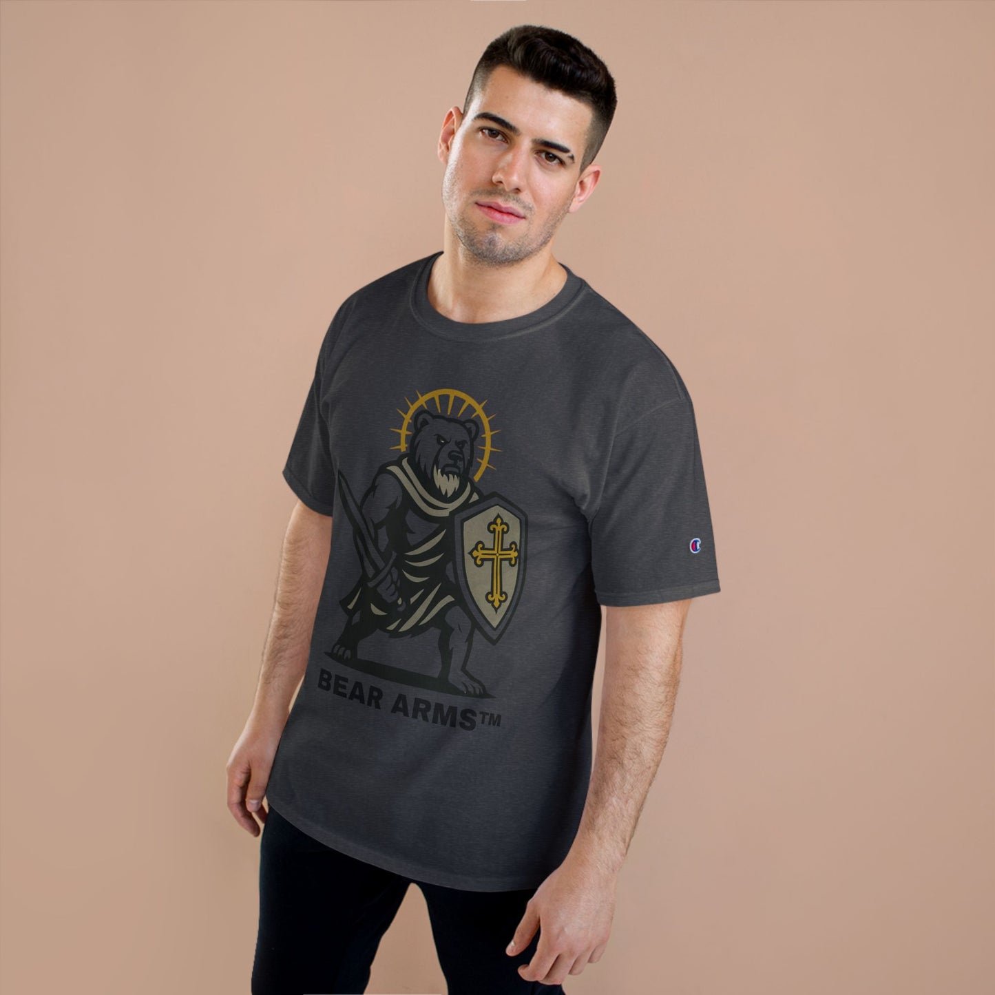 BEAR ARMS™ – BRUTUS THE CRUSADER DEFENDER (CHAMPION™ TEE)