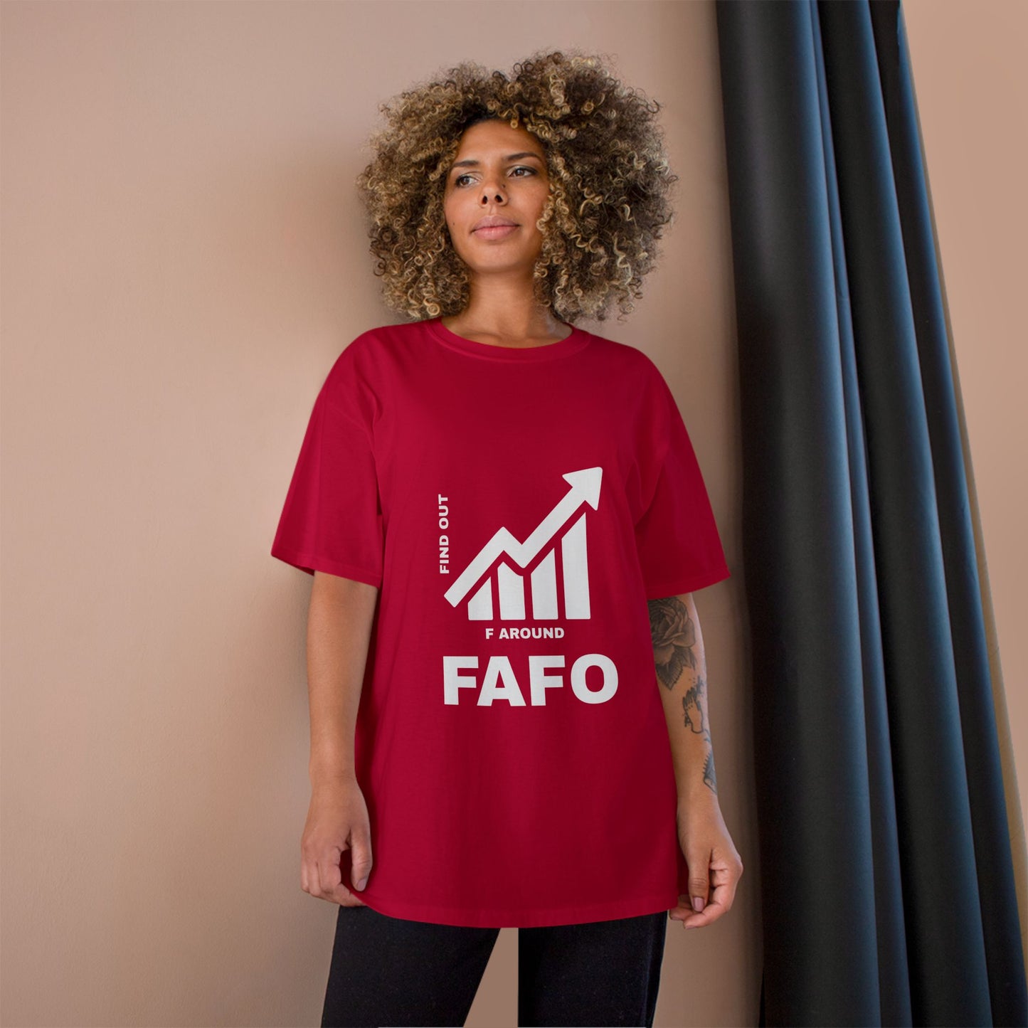Champion® T-Shirt — FAFO WARNING TEE