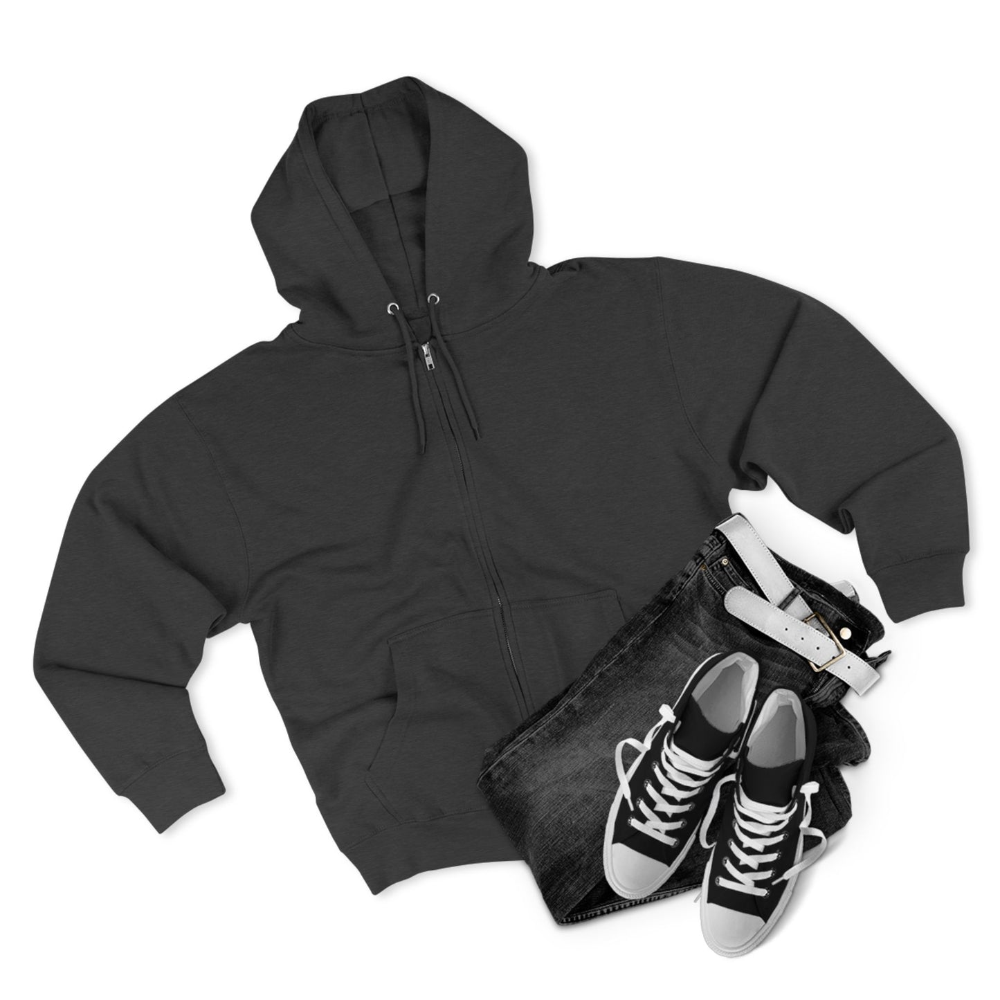 Χριστοφόρος  - Bear Christ. Fight on.  ~ Zip Hoodie – Back Design Only