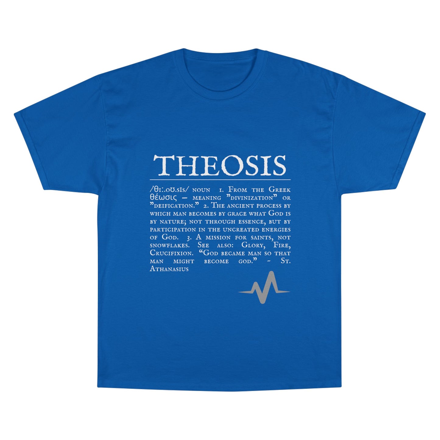 Philosophical Theosis Champion T-Shirt | Spiritual Definition Tee