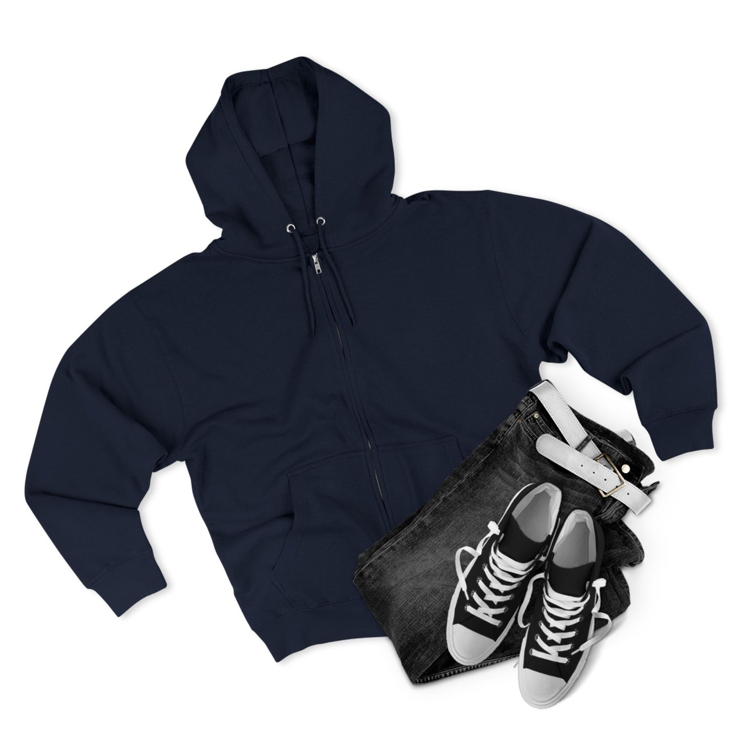 Χριστοφόρος  - Bear Christ. Fight on.  ~ Zip Hoodie – Back Design Only