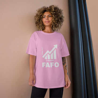 Champion® T-Shirt — FAFO WARNING TEE
