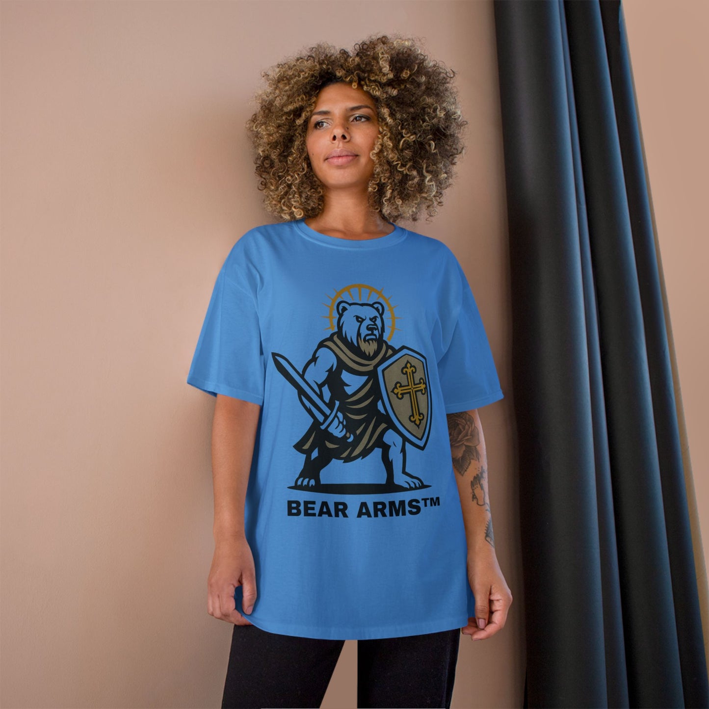 BEAR ARMS™ – BRUTUS THE CRUSADER DEFENDER (CHAMPION™ TEE)