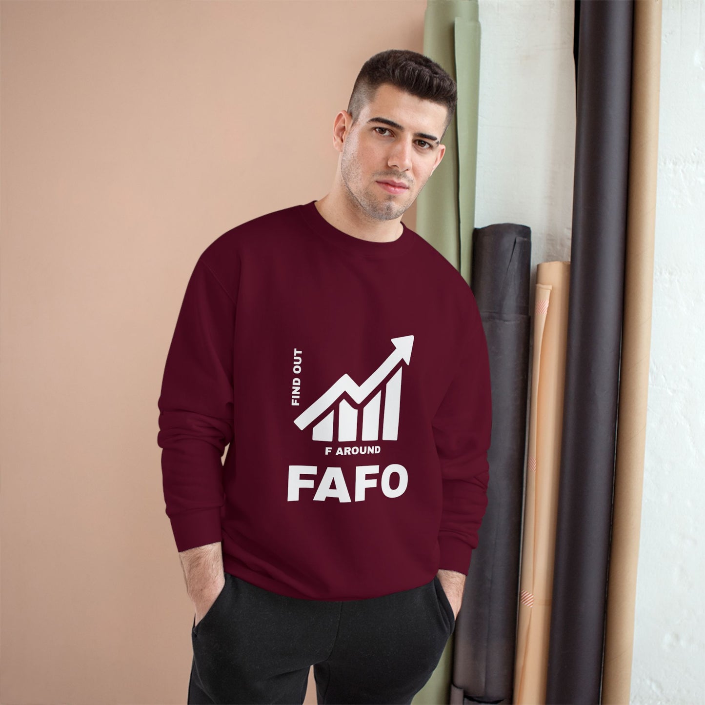 Champion® Sweatshirt — FAFO WARNING CREW