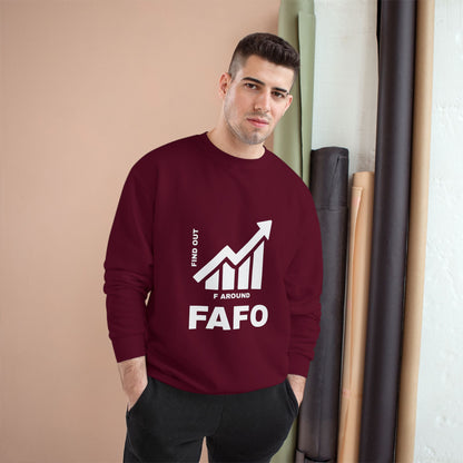 Champion® Sweatshirt — FAFO WARNING CREW