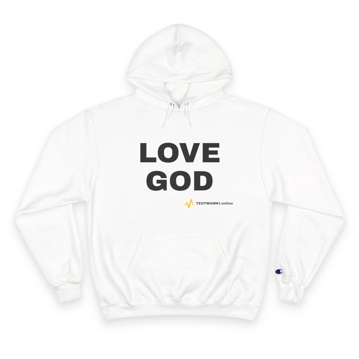 LOVE GOD – Champion® Hoodie