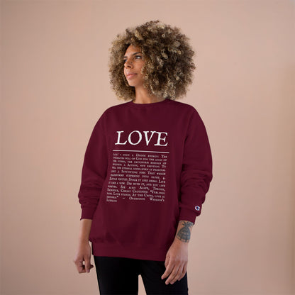 LOVE – Champion Heavyweight Hoodie