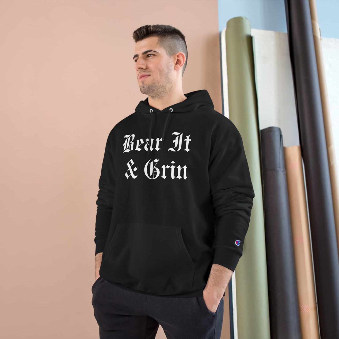 BEAR IT & GRIN™ CHAMPION HOODIE