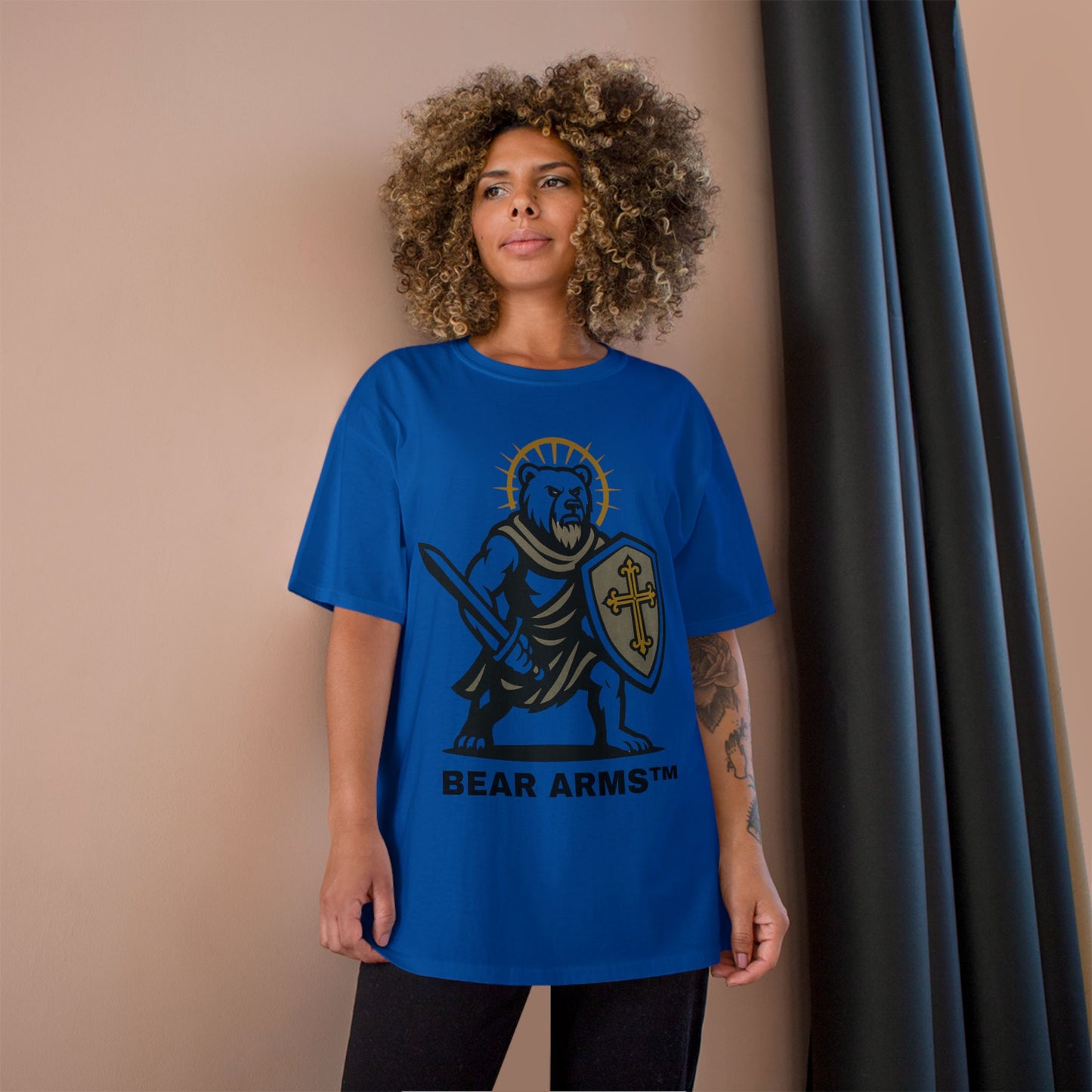 BEAR ARMS™ – BRUTUS THE CRUSADER DEFENDER (CHAMPION™ TEE)
