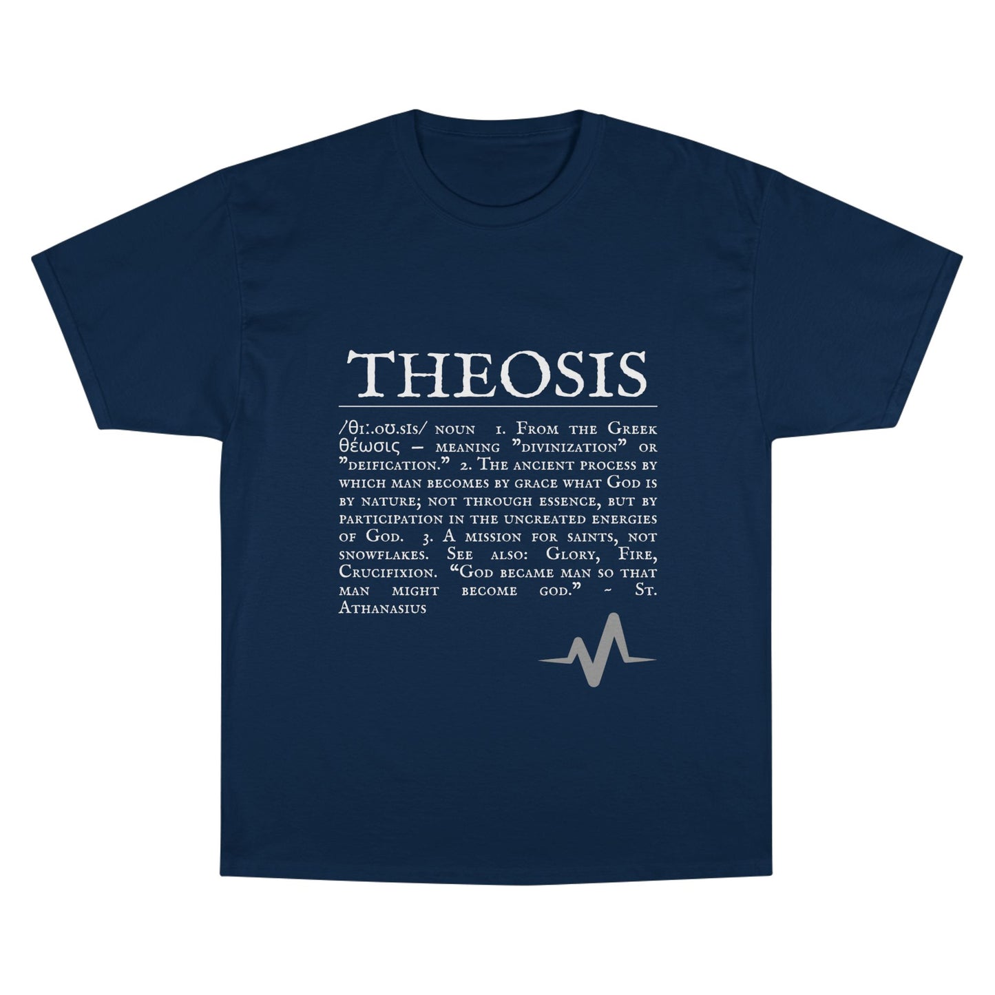 Philosophical Theosis Champion T-Shirt | Spiritual Definition Tee