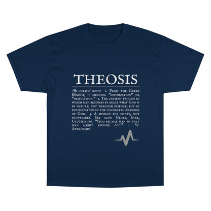 Philosophical Theosis Champion T-Shirt | Spiritual Definition Tee