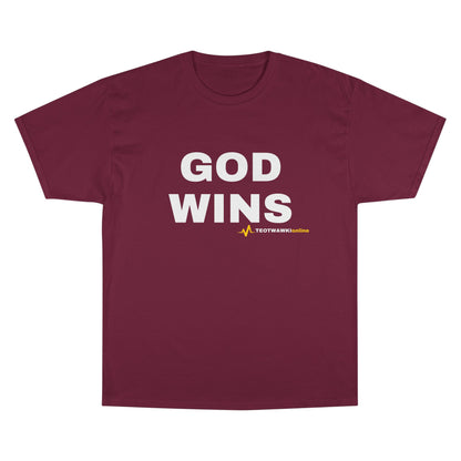 GOD WINS – Champion® T-Shirt