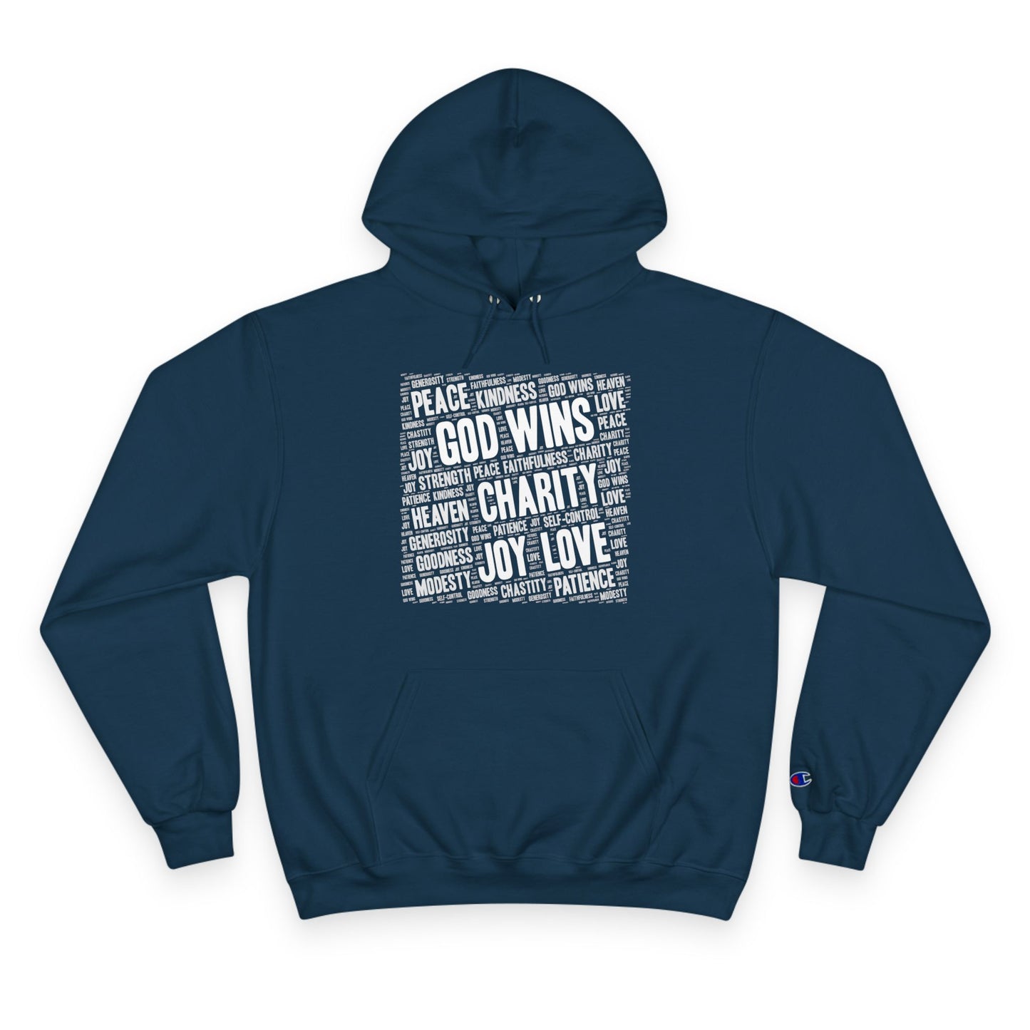 GOD WINS WITH VIRTUE ~ Champion Hoodie