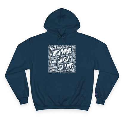 GOD WINS WITH VIRTUE ~ Champion Hoodie