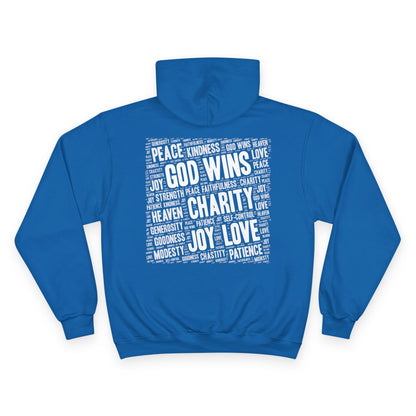 GOD WINS WITH VIRTUE ~ Champion Hoodie