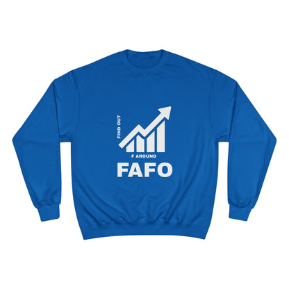 Champion® Sweatshirt — FAFO WARNING CREW