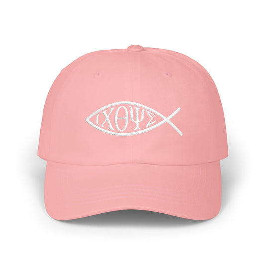 Ichthys: The Original Sign of Faith Under Fire ~ Classic Dad Cap