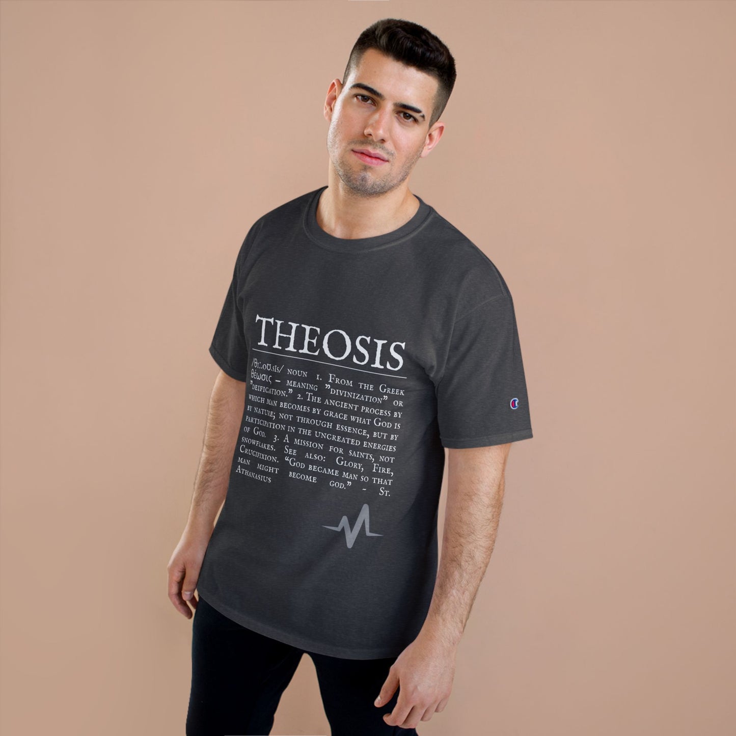 Philosophical Theosis Champion T-Shirt | Spiritual Definition Tee