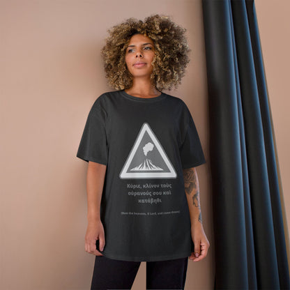 "Bow the Heavens" – Psalm 144:5 Champion® Tee