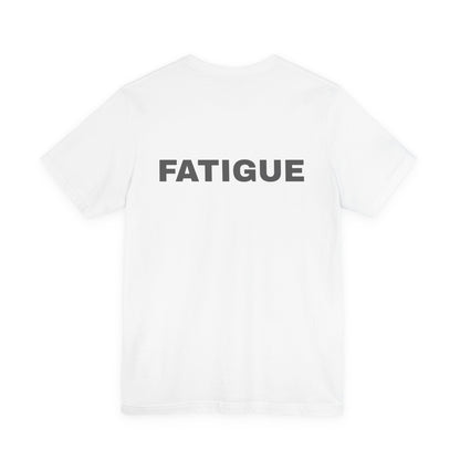 FATIGUE Tee — Minimalist Bold Text T-Shirt (Black & Brown Editions)