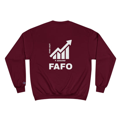Champion® Sweatshirt — FAFO WARNING CREW