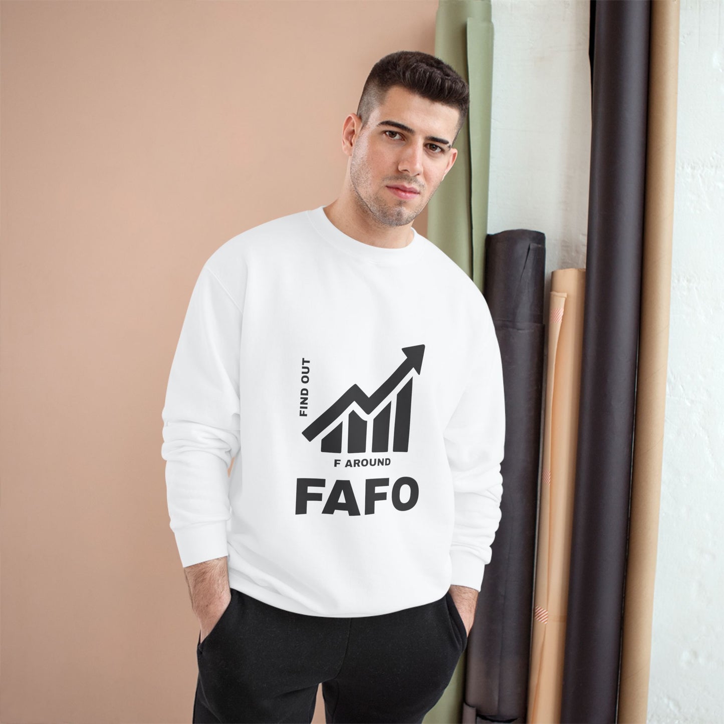 Champion® Sweatshirt — FAFO WARNING CREW