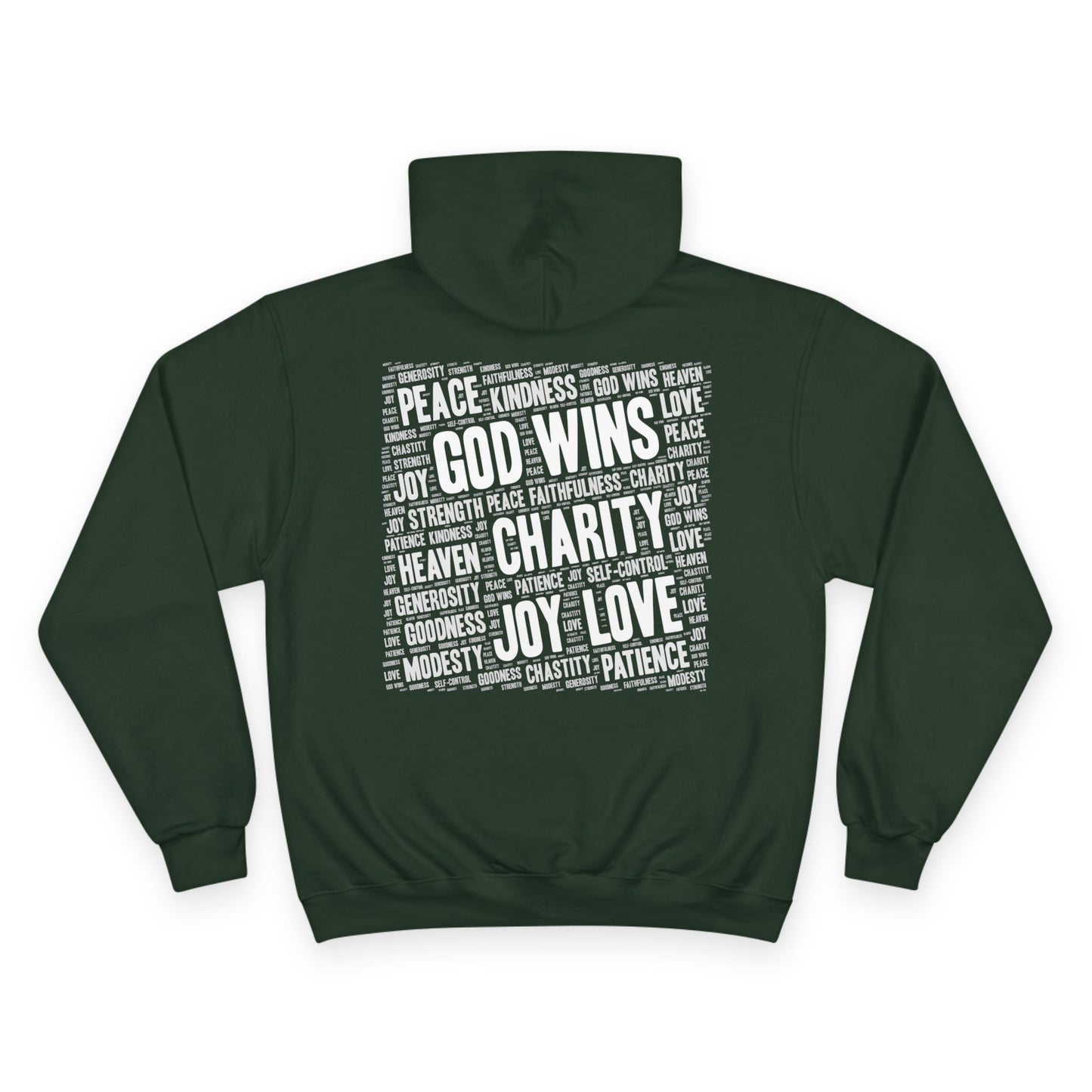 GOD WINS WITH VIRTUE ~ Champion Hoodie
