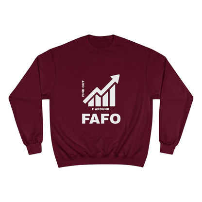Champion® Sweatshirt — FAFO WARNING CREW