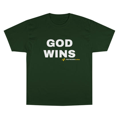 GOD WINS – Champion® T-Shirt