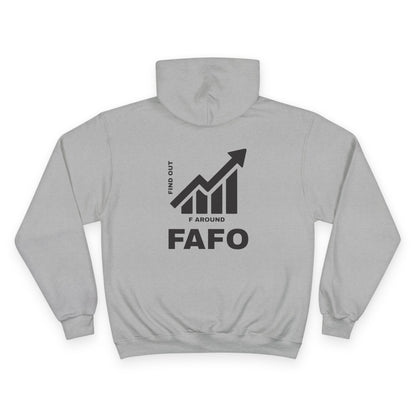 Champion® Hoodie — FAFO WARNING HOODIE