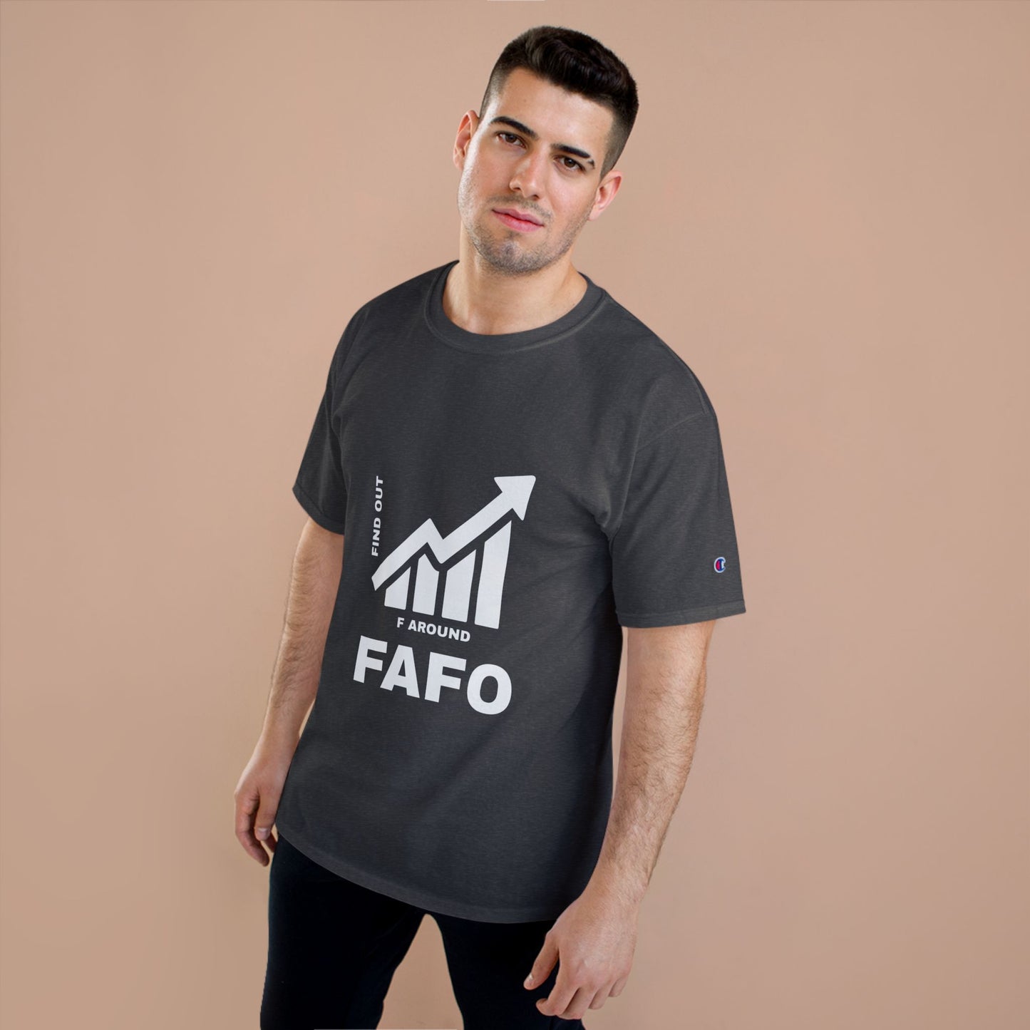 Champion® T-Shirt — FAFO WARNING TEE