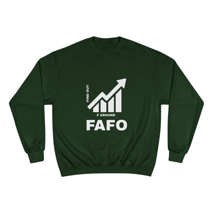 Champion® Sweatshirt — FAFO WARNING CREW