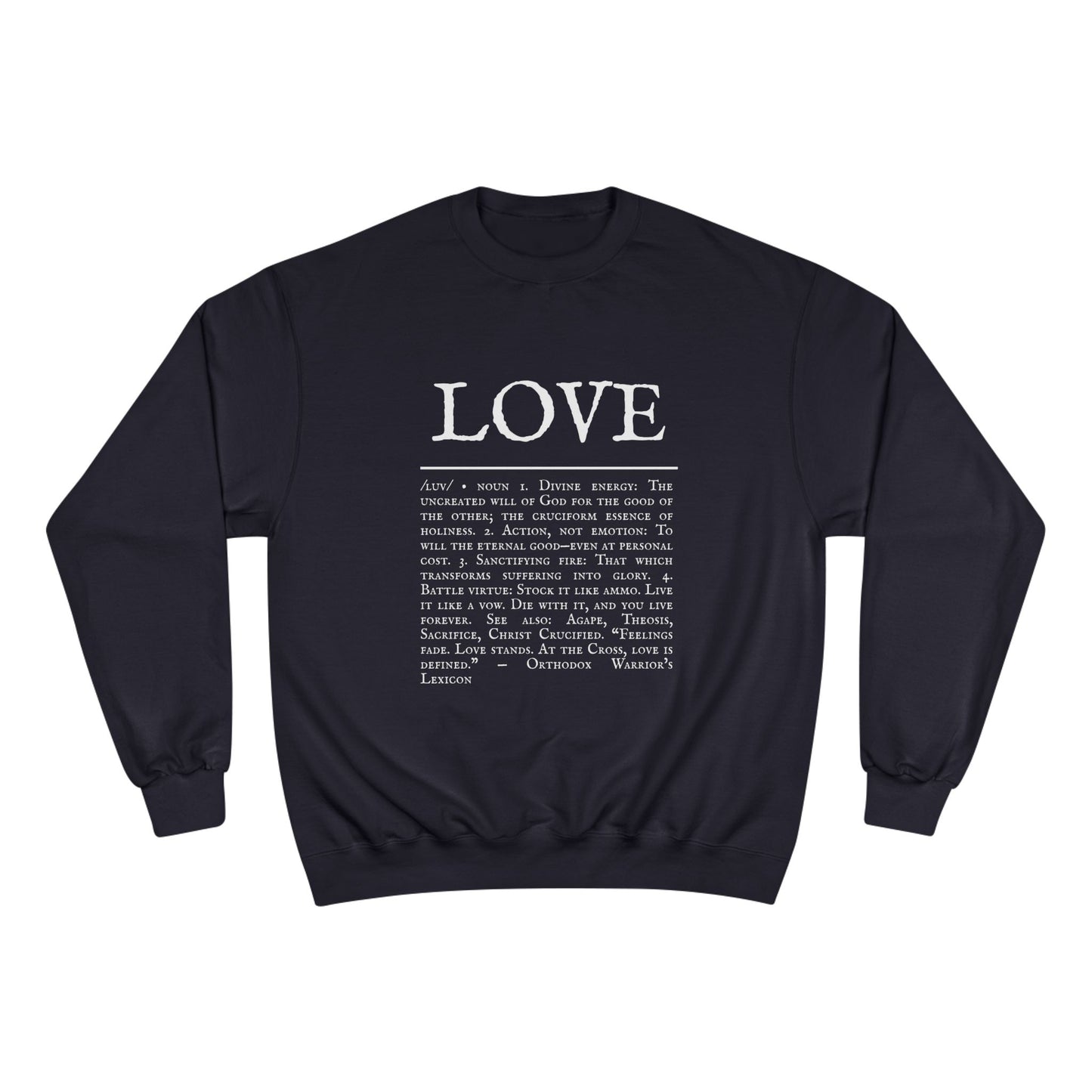 LOVE – Champion Heavyweight Hoodie