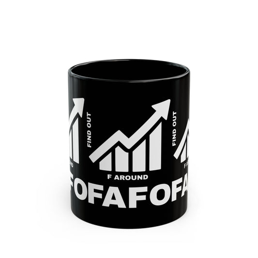 FAFO BLACK MUG — DAILY WARNING STANDARD